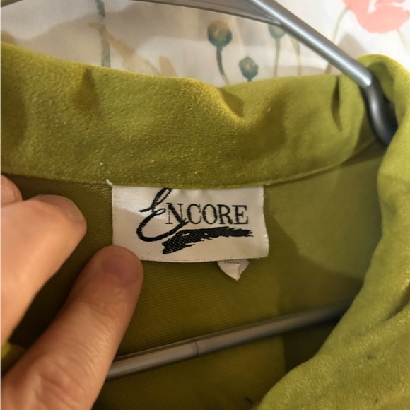 Vintage Encore Jeans Olive Button Down Shirt - Picture 5 of 10